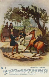 Dans le pays de Dickens - Les Papiers Pickwick Carte postale, c.1905